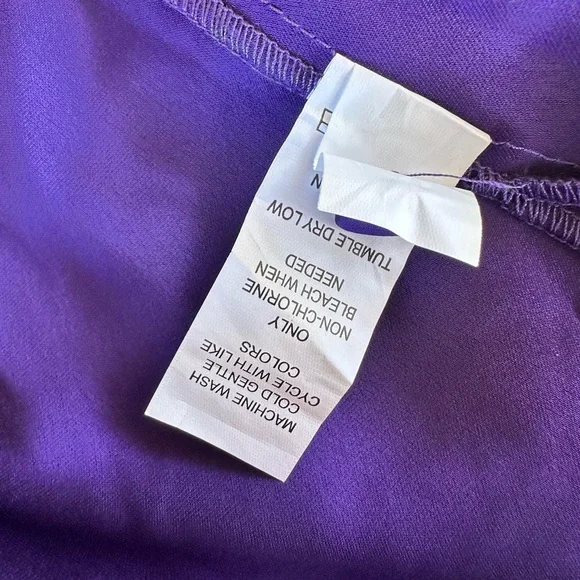 π5 for $45π NWT Eloquii One Shoulder Satin Top blouse With Draped Sleeve size 18 - Picture 12 of 12